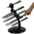 Voodoo Knife Block Set Unique Knife Holder / Voodoo Knife Set Black #G67