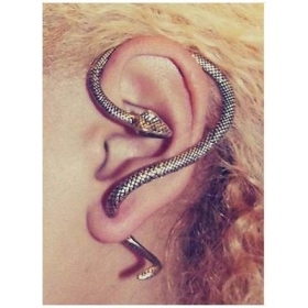  Wholesale-1 pcs  sexy twine wind temptation cuff long snake stud earring 2 color#E835