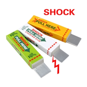 Wholesale-Safety Electric Chewing Gum  Shocking Pull  Trick Joke Toy#E241