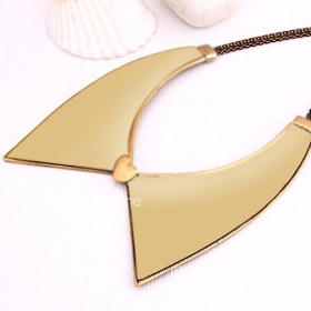 Wholesale-Bronze Brass Metal Choker  Neck Collar Necklace Lady#C571