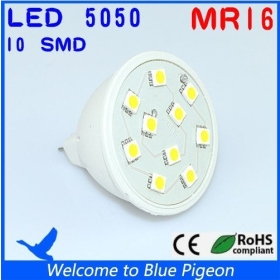 nagykereskedelmi 50db ingyenes szállítás DHL LED izzók MR16 AC110V 120V 130V meleg fehér / Cool White 4W 180lm 10db SMD5050