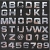 2012 new Metal 3D three-dimensional letters car stickers 1-26 letters of the alphabet and 0-9 digital car stickers funny car stickers Letters spell out language stickers