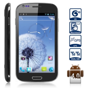 Ingyenes szállítás N710 Android 4.0 3G okostelefon 5,0 hüvelykes WVGA kijelző Dual SIM MTK6575 Analóg TV GPS WiFi