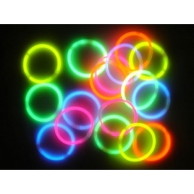 New 100x 8" Glow Bracelet Neon Stick Wristband Fluorescent bracelet Light stick Party Rave Party Supplies