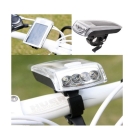 2012 Cycling Bicycle Bike 4 LED Solar Headlight USB 2.0 charge Light Flashlight