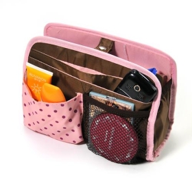 Health & Beauty Cosmetic Bag Pink dots classification package bag cosmetic Multi-function bag finishing bags 