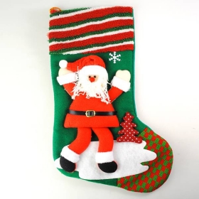 Great Merry Christmas Stocking Present Sock Xmas Decoration Jolly Santa 