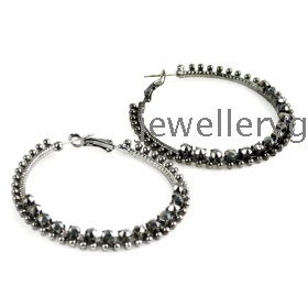 free shipping Retail earrings ,fashion hoop beaded ornament women earrings ,ER-554