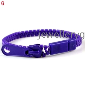 10 pcs/lot ,free shipping ,wholesale Punk monochromatic zipper bracelet bangle for girls,BR-1416