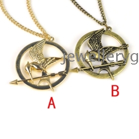 2PCS/LOT ,Free Shipping ,Wholesale 2 colors the alloy hunger game's bird charm necklace ,NL-1905