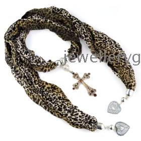 FREE SHIPPING ,Retail beautiful popular Leopard grain cross pendant classic winter lady's scarf ,NL-1588