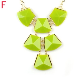 Free shipping ,Retail Fashionable high quality green color resin stone style design women spring jewelry pendant necklace ,NL-1958