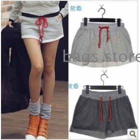 Women's winter cotton trousers shorts straight canister reasonable thick grey shorts joker female trousers boots pants 