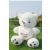 דמויות צעצוע קטיפה זרועות גדול לב דוב LOVE טיפול לשאת נשק דובון גדול בובת דוב לבן