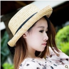 New summer straw hat Japan flat-roofed straw hat female hat