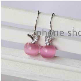  Free  shipping  earrings opal earrings  fan female earrings    