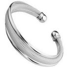  Free  shipping  bracelet female fashion three-ring nets silver bracelet       