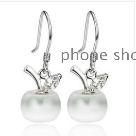  Free  shipping  opal  female earrings fashion clips          