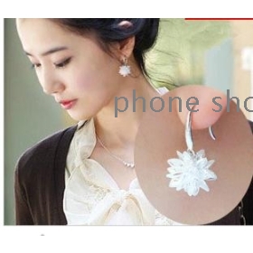  Free  shipping  earrings female fashion lovely and elegant crystal flower eardrop earrings product       