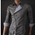 Mænds Strik Cardigan Fake Pocket DesigMens Shirts Uregelmæssig Front Lang ærmet Slim Casual Shirt Cotton Detail & Wholesalen Slim Casual Sweater Coat ML XL Engros