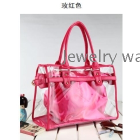 free shipping New transparent bag jelly bag beach hand bill of lading shoulder bag female       