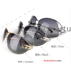 free shipping New Popular sunglass women's / men's sunglasses with glasses wit Leopard  glasses