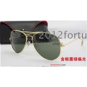 3025 lunettes de soleil 2013 de libre 1pcs Designer Lunettes de soleil RB argenté / vert Sunglass 58mm/62mm hommes 3026 Lunettes de soleil de Femmes Cadeaux de Noël