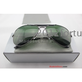 2013 Free 1pcs Designer  ba n Sunglasses Silvery/green Sunglass 58mm/62mm Men's 3 025 Sunglasses Women's 3 026 Sunglasses Christmas Gifts