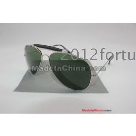 2013 Free 1pcs Designer  ba n Sunglasses Silvery/green Sunglass 58mm/62mm Men's 3 025 Sunglasses Women's 3 026 Sunglasses Christmas Gifts