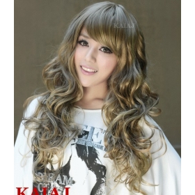 2012 the most popular fashion wigs,real hair,long hair,European and American fashion wig.Long hair Short hair