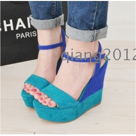 2012 summer new fashion platform shoes sexy shoes high heels, waterproof Rome wedge sandals  