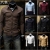Gratis levering Herre tøj Langærmet Slim Casual Shirt Cover stolpelukning designshirts 8 farver ML XL