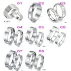 Korean jewelry wholesale fashion jewelry,  titanium steel ring stainless steel rings 8pcs/lot 