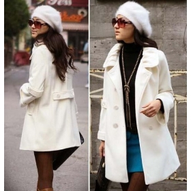 Free Shipping 2012 Women's autumn and winter coat ladies Roman  style blended cashmere woolen coat