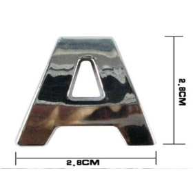 Gratis forsendelse Car Auto 3D Emblem Badge Chrome Letters Antal Stickers