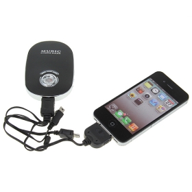 3000mAh externe mobile Power Bank mit MP3-Funktion für iPhone 4 & 4S/iPod/Mobile Telefon , etc