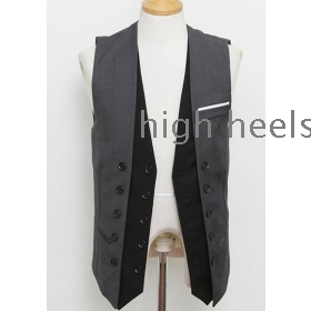 Men's clothing new fashion han edition double-breasted joker cultivate one's morality holiday two waistcoat leisure suit small ma3 jia3