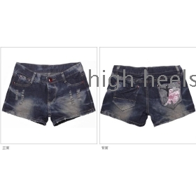 Bull-puncher knickers female summer 2012 han edition xinda yards hole with the tide of female money and loose hot pants