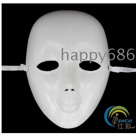 Hip-hop mask white mask mask  hand-painted step