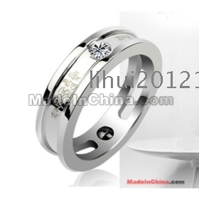 Such life ring titanium steel man ring ring South Korea jewelry fashion restoring ancient ways lettering