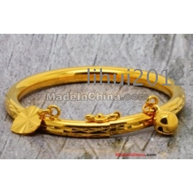 24 K gold plated bracelet children's  bracelets high  gold bracelets alluvial gold bracelet bride