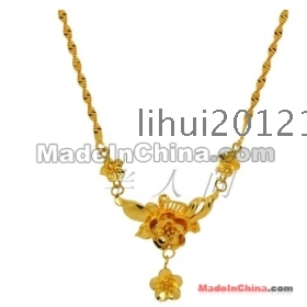 Gold-plated necklace with women's bride  gold jewellery millipede golden roses alluvial gold necklace