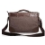 Branded Men's Business and Leisure Bag, Genuine Leather + Canvas HandBag, Shoulder Messenger Bags C00913R1#- Brown + Grey 