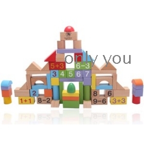 Happy matt 65 grain building wooden large bulk children's educational development  toys 