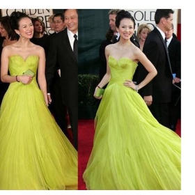 Flood 's trouwjurk - 2012 nieuwe ster Zhang Ziyi trouwen toast lange avondjurk laat outfit jurk