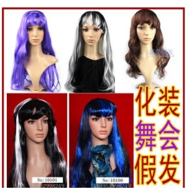 Fancy dress party wigs long hair bang charm wig Halloween wig      