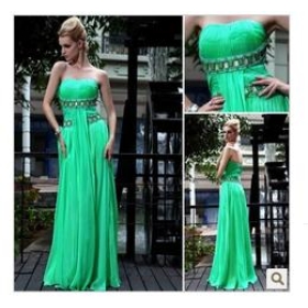 05403 host dress skirt grows sisters wedding dress dress foreign trade dress winter green dress