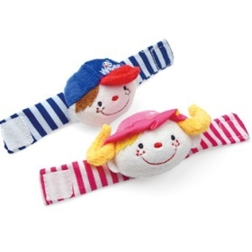 Free Shipping!12pcs/lot,mothercare 's High Contrast Wrist Rattles, developmental toy,toddler infant plush toys,T01