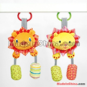 Sample order!4pcs/lot,Bright Starts musical bed bell bed hang,educational  plush toys,mix 4 designs