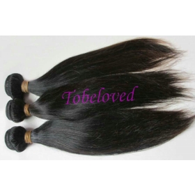 3pks/lot 12 " -30 " Brasilianske Virgin Hair væver 100% Remi menneskehår extensions bindeskud Natural Straight vævning paryk products100gram/pk # 1B DHL GRATIS FRAGT